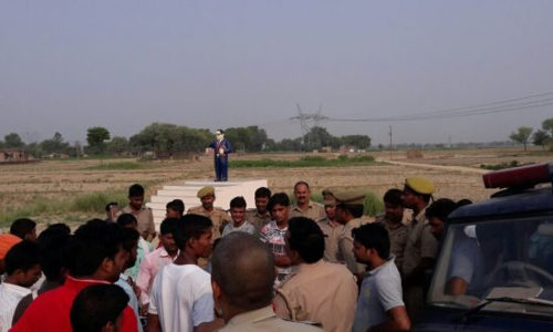 गाजीपुर में तीसरी बार तोड़ी बाबा भीमराव अम्बेडकर की प्रतिमा गाजीपुर में तीसरी बार तोड़ी बाबा भीमराव अम्बेडकर की प्रतिमा