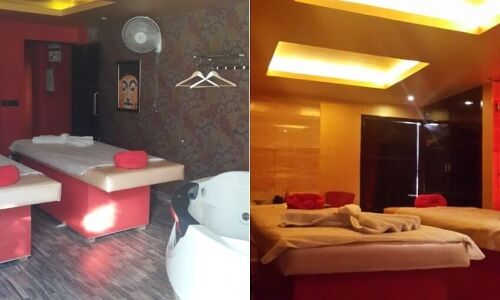 नॉएडा: स्पा सेंटर में पहुंची पुलिस और फिर मची भगदड़, 18 युवक युवती मिले इस हालत में!