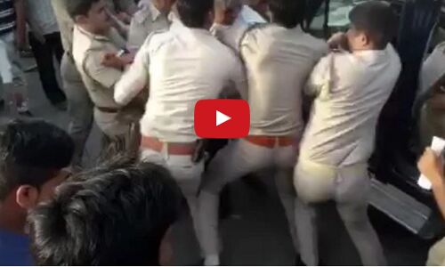 कैसे मारा BJP नेता ने दरोगा को, देखें वीडियो यूपी पुलिस पर टूटा कहर