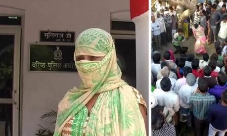 यूपी में सरेआम महिला को पेड़ बांधकर पीटा, वीडियो वायरल