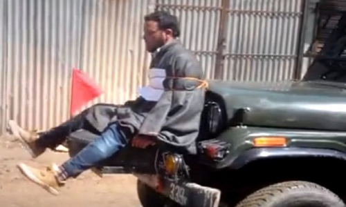 कश्मीरी युवक को जीप से बांधने वाले मेजर को सेना प्रमुख ने किया सम्मानित