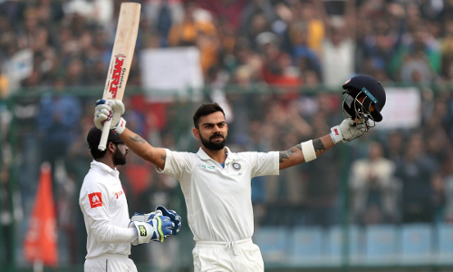 कोहली ने ठोंका लगातार दोहरा शतक, 6 दोहरे शतक लगाने वाले दुनिया के पहले कप्तान बने