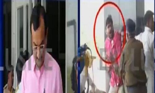 गुजरात के गृहमंत्री प्रदीप सिंह जडेजा पर फैंका जूता!