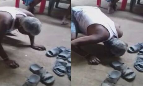 शर्मनाक: बिना दस्तक दिए घर में घुसने पर मिली थूक कर चाटने की सजा