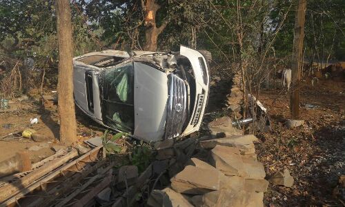 छत्तीसगढ़ में स्कूल शिक्षा मंत्री केदार कश्यप के काफिले का एक्सीडेंट