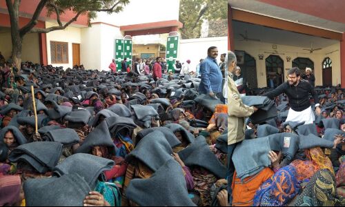 दादी के इंतकाल के बाद अब्बास अंसारी ने मोहमदाबाद में बाँटें कंबल दादी के इंतकाल के बाद अब्बास अंसारी ने मोहमदाबाद में बाँटें कंबल