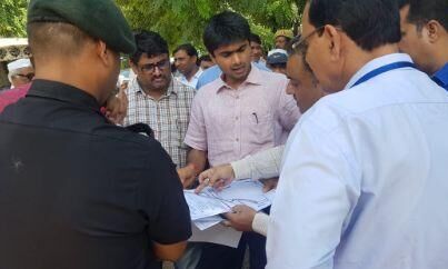 कुंभ के कार्यों की प्रगति जानने पहुंचे जिलाधिकारी कुंभ के कार्यों की प्रगति जानने पहुंचे जिलाधिकारी