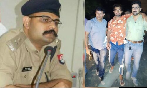 एसएसपी वैभव कृष्ण के आपरेशन टारगेट क्रिमिनल के जरिये पहली कारवाई, मुठभेड़ के दौरान एक बदमाश गिरफ्तार