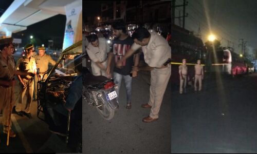 गाजियाबाद पुलिस ने चेकिंग टी अभियान में 86950 रूपये वसूले, 137 वाहन सीज, सात आदमी गिरफ्तार कई सामान भी बरामद
