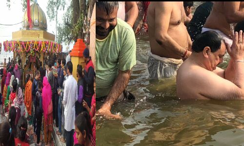 महाशिवरात्रि पर कुंभ में हर-हर महादेव के नारे के साथ श्रद्धालु संगम में लगा रहे हैं आस्था की डुबकी महाशिवरात्रि पर कुंभ में हर-हर महादेव के नारे के साथ श्रद्धालु संगम में लगा रहे हैं आस्था की डुबकी