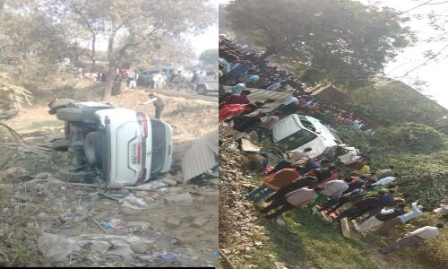 प्रतापगढ़ जिले में विधायक की गाडी से हादसा, तीन घायल, मंत्री ने घायलों को भिजवाया अस्पताल प्रतापगढ़ जिले में विधायक की गाडी से हादसा, तीन घायल, मंत्री ने घायलों को भिजवाया अस्पताल