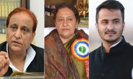 पूर्व मंत्री आजम खान उनकी सांसद पत्नी तंजीम फातमा एवं बेटा अब्दुल्लाह आजम पर संगीन धाराओं में केस दर्ज