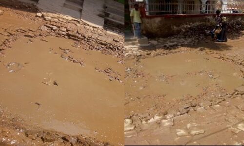 हादसों को दावत दे रही है सोरांव कस्बे की सड़क में बने ये गड्ढे ,विधायक और जिम्मेदार अधिकारि नही ले रहे संज्ञान हादसों को दावत दे रही है सोरांव कस्बे की सड़क में बने ये गड्ढे ,विधायक और जिम्मेदार अधिकारि नही ले रहे संज्ञान