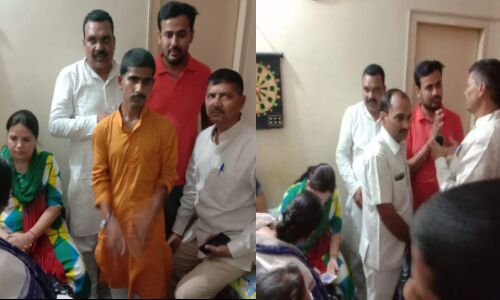 लखनऊ जाकर विवेक के परिवार से मिले विधायक पप्पू भरतौल, इंसाफ का दिया आश्वासन