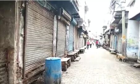 एससी /एसटी एक्ट में संशोधन का अलवर के लक्ष्मणगढ़ में बाजार पूर्णतया बंद रहे