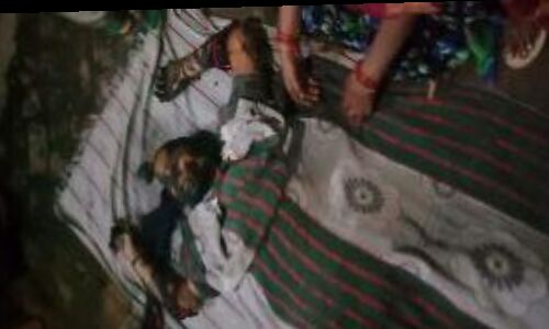 बिजनौर के जाफरपुर कोट में एक विवाहिता का शव जली हुई अवस्था में मिला