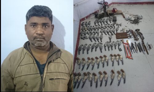 एटा में यूपी एसटीएफ और स्थानीय पुलिस की बड़ी कार्यवाही, बड़ी संखया में अवैध हथियार बरामद एटा में यूपी एसटीएफ और स्थानीय पुलिस की बड़ी कार्यवाही, बड़ी संखया में अवैध हथियार बरामद