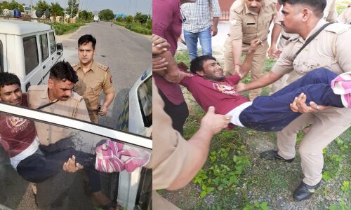 नोएडा में चौबीस घंटे में दूसरा क्रेकडाउन, डकैती का वांछित आरोपी हुआ घायल