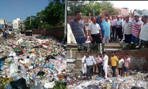 पंजाब में बठिंडा के कपड़ा व्यापारियों का व्यापार तबाह कर रहे है प्रशासन द्वारा लगाए कूड़े के ढेर पंजाब में बठिंडा के कपड़ा व्यापारियों का व्यापार तबाह कर रहे है प्रशासन द्वारा लगाए कूड़े के ढेर