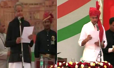 राजस्थान LIVE: अशोक गहलोत ने मुख्यमंत्री और सचिन पायलट ने उप-मुख्यमंत्री पद की ली शपथ