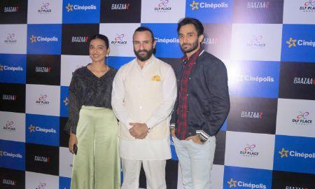 बाजार प्रमोशन, सैफ अली खान ने राधिका आप्टे, रोहन मेहरा और चित्रांगदा सिंह के साथ दिल्ली में मचाया धमाल