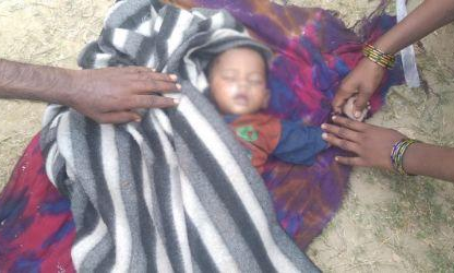 बिजनौर जिले के स्योहारा में संदिग्ध अवस्था में नाले में मिली खाना बदोश परिवार के मासूम की लाश