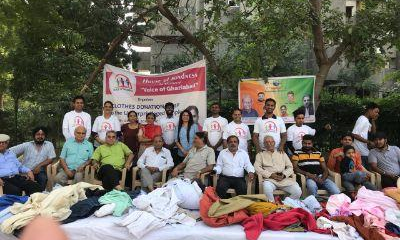 वॉयस ऑफ गाजियाबाद ने गरीबों के लिए कपडे किए वितरित वॉयस ऑफ गाजियाबाद ने गरीबों के लिए कपडे किए वितरित