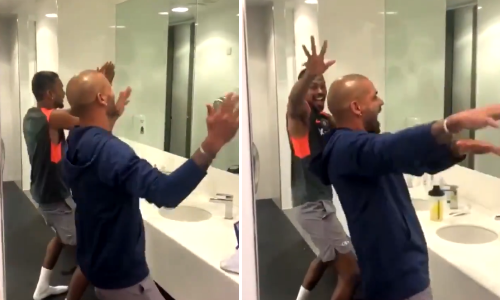 वॉशरूम में हार्दिक पंड्या और शिखर धवन का डांस वीडियो हुआ वायरल