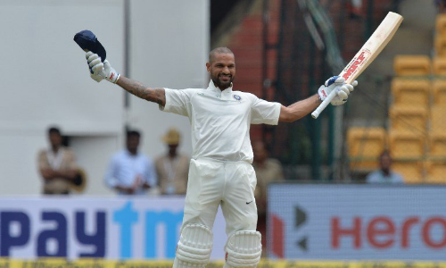 बेंगलुरु टेस्ट : शिखर धवन ने तोडा में वीरू का तोड़ा रिकॉर्ड, ब्रैडमैन के क्लब में हुए शामिल!