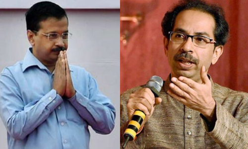 AAP का धरना : केजरीवाल के समर्थन में आईं शिवसेना