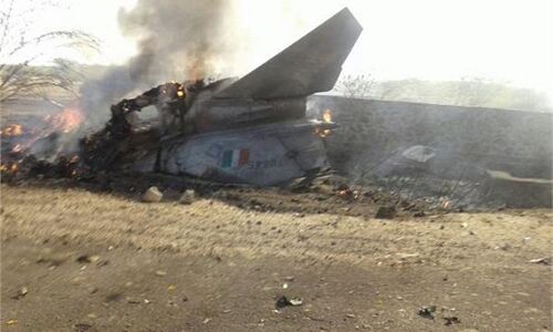 राजस्थान के बाड़मेर जिले में क्रैश हुआ मिग 21 विमान ,दोनों पायलट बचे बाल बाल