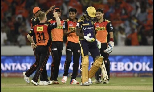 IPL11 : क्या SRH के गेंदबाज़ों पर बरसेंगे KKR के रसल के छक्के