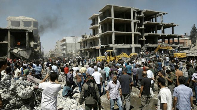 सीरिया के कमीशली शहर में आईएस ने किया धमाका, 44 की मौत